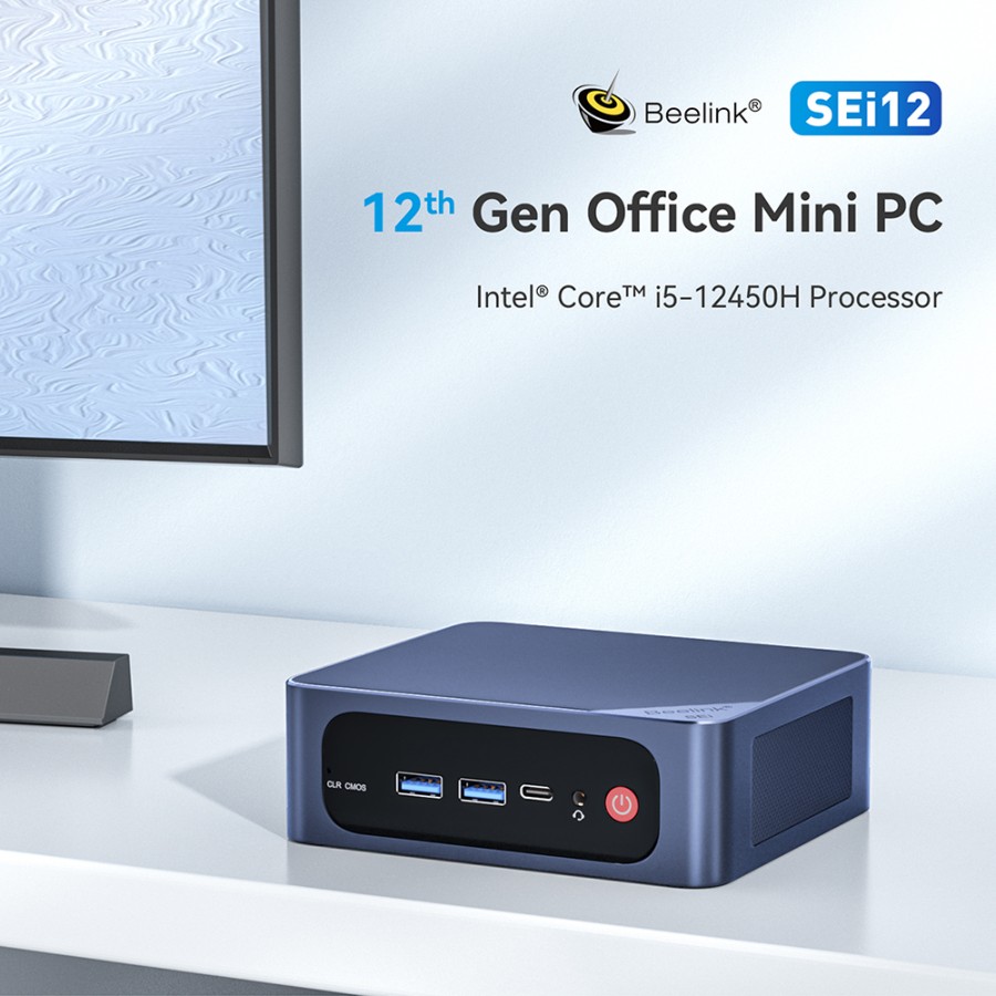 Beelink Mini Pc SEI12 Intel Core i512450H 16GB/500GB Gen 12th Windows